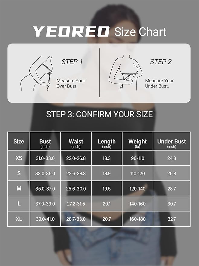 YEOREO Long Sleeve Workout Tops for Women Square Neck Slim Fitted Double Lined Compression Shirt Basic Casual Gym Yoga Tops