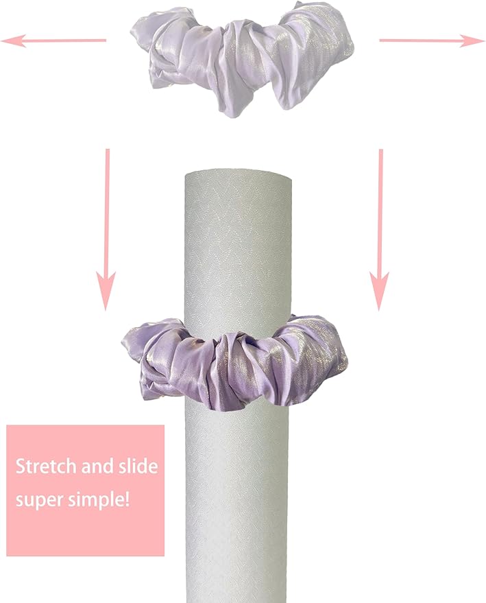 Yoga Mat Scrunchie - Yoga Mat Strap Band - Fits All Standard Yoga Mats (Not Suitable for Overly Thick Mats)