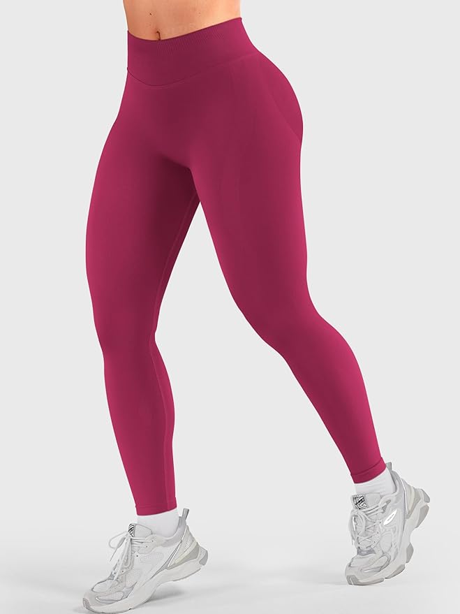 YEOREO Butt Lifting Leggings for Women Seamless Hidden Scrunch Workout Leggings 24" Baderiy Gym Yoga Booty Pants