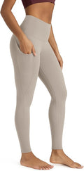 ODODOS Women's High Waisted Yoga Leggings with Pockets, Tummy Control Non See Through Workout Athletic Running Yoga Pants