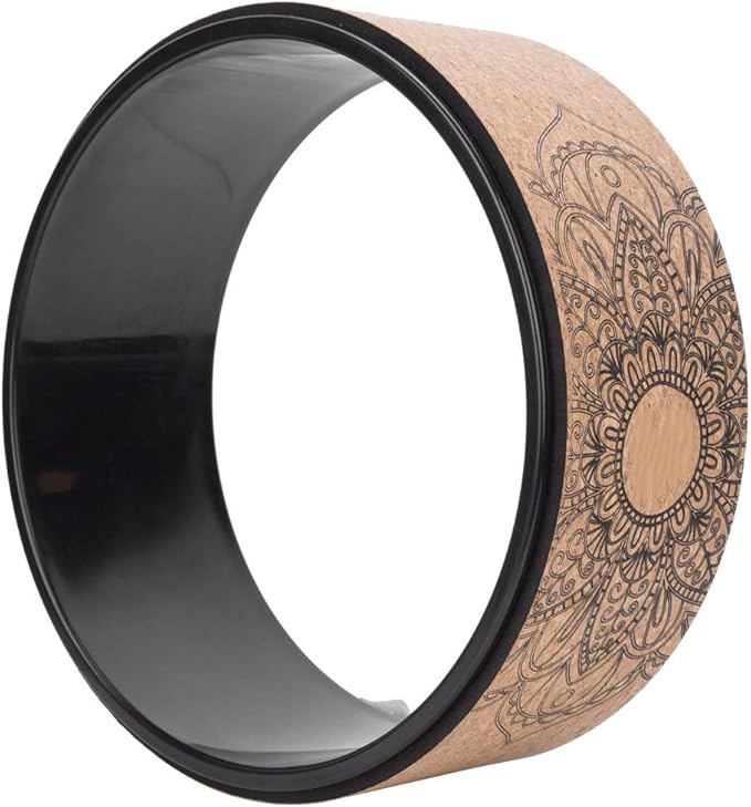 High Density PU Rubber Yoga Wheel for Stretching and Flexibility to Help Back Aches and Tension, Tear, Flexible Roller Designed, Extend Premium Back Roller