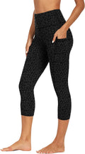 GAYHAY High Waisted Capri Leggings for Women - Soft Slim Yoga Pants for Running Cycling Workout