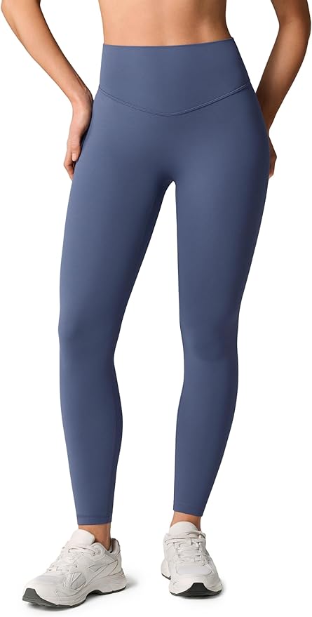 UNISSU Hugcurve No Front Seam High Waisted Workout Leggings for Women Buttery Soft Yoga Pants Gym Athletic Tights - 25''