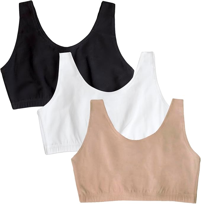 Fruit of the Loom Women's Cotton Tank Bra for Women - Ultimate Comfort & Breathable Fit