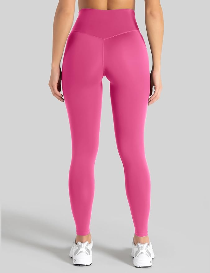 Unthewe Naked-Feel No Front Seam Leggings for Women - High Waisted Buttery Soft Workout Yoga Pants 25"