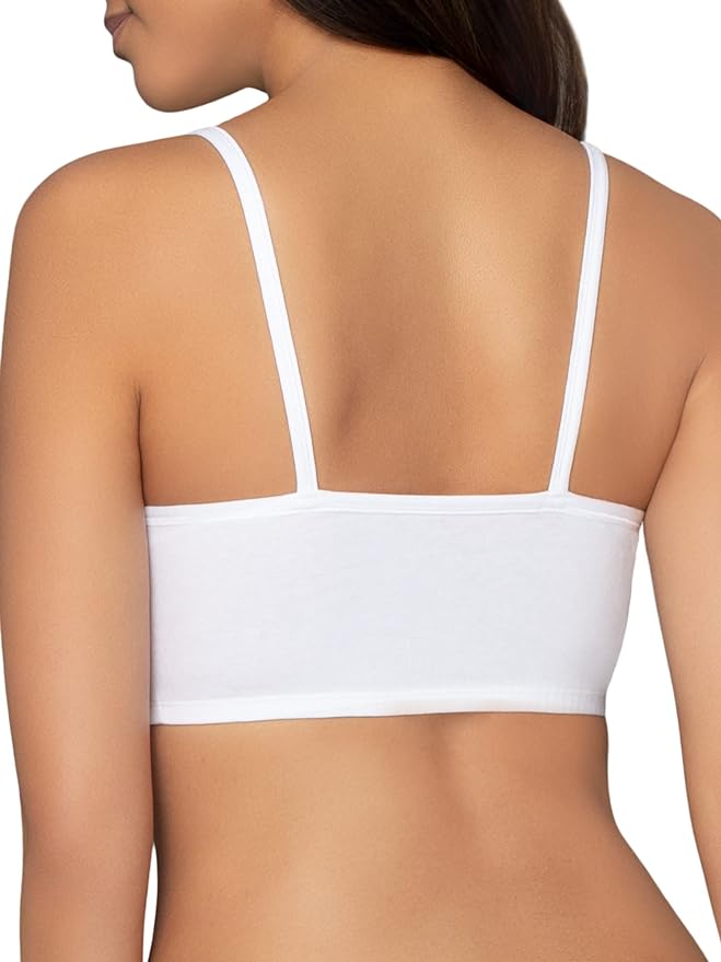 Fruit of the Loom Women's Spaghetti Strap Cotton Sports Bra - All-Day Comfort & Easy Movement