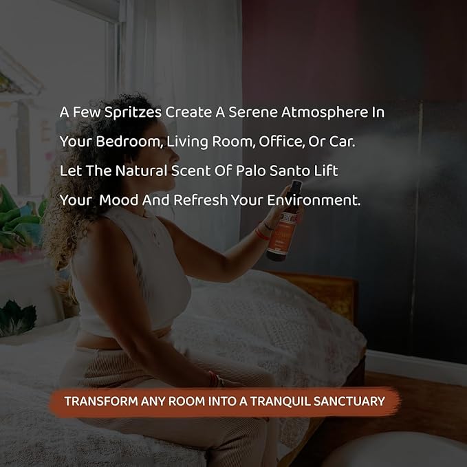 Sacred Element's Palo Santo Room Spray | Natural Purifying Mist for Energy Clearing, Negativity Release, Spiritual Balance & Aromatherapy | 3.38 Fl Oz / 100ml Non-Toxic Air Freshener