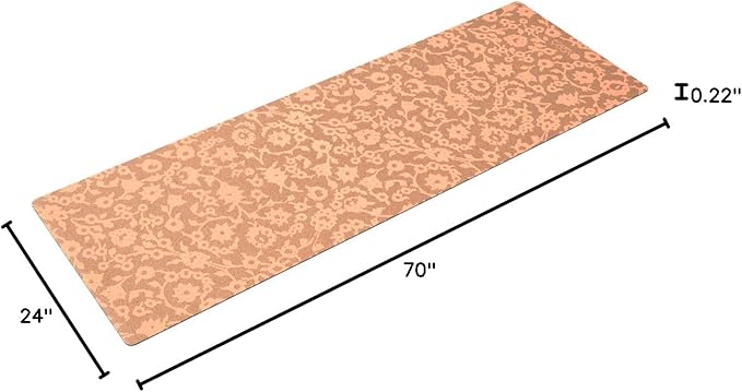 YOGA DESIGN LAB | The Cork Yoga Mat | Eco Luxury | Ideal for Hot Yoga, Power, Bikram, Ashtanga, Sweaty Workouts | Studio Quality | Includes Carrying Strap!