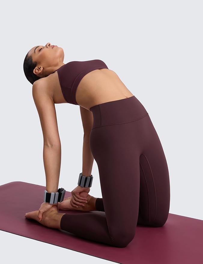 CRZ YOGA SculptAir No Front Seam Yoga Leggings 25" - High Waisted Womens Pants Workout Pilates Athletic V Back Buttery Soft