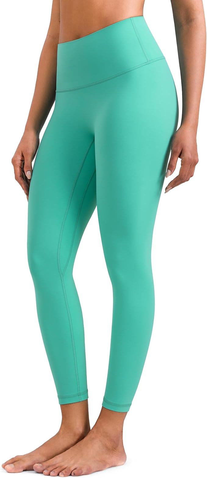 Colorfulkoala Dreamlux No Front Seam Leggings for Women 25"/28" Inseam, High Waisted Buttery Soft Yoga Pants