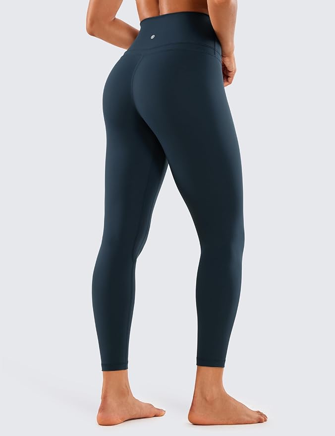 CRZ YOGA Naked Feeling Workout Leggings 25'' - High Waist Yoga Training Tight Womens Pants