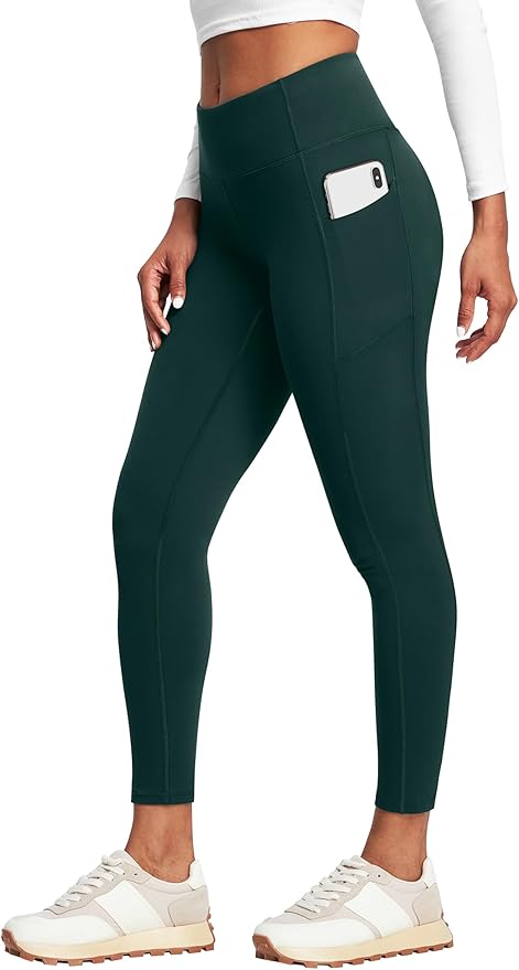 Heathyoga Leggings with Pockets for Women Tummy Control High Waisted Yoga Pants with Pockets for Women Workout Leggings