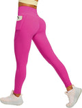Heathyoga Scrunch Butt Lifting Leggings with Pockets for Women Tummy Control Compression Leggings No Front Seam Yoga Pants