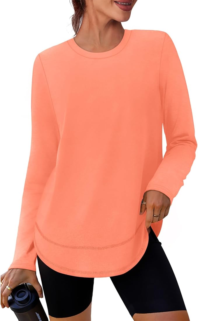 XIEERDUO Women's Workout Tops Long Sleeve Quick Dry Shirts for Hiking Running S-3XL