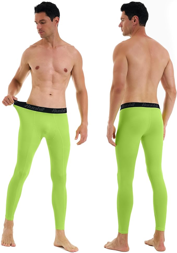Runhit Men’s Compression Pants Running Tights Workout Leggings Athletic Base Layer Pants for Sports Yoga Basketball
