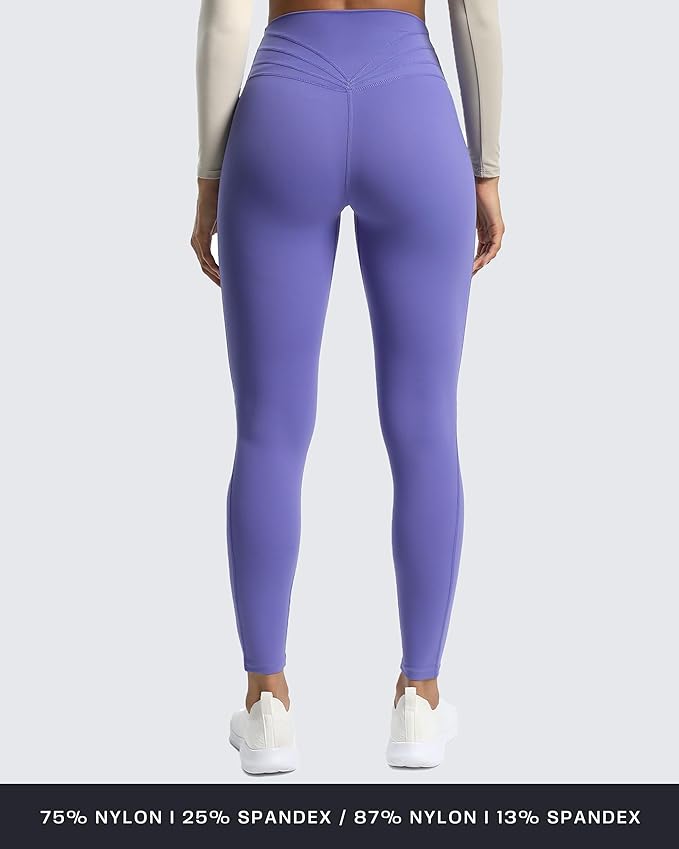 Aoxjox High Waisted Workout Leggings for Women Trinity Yoga Pants 26.5"