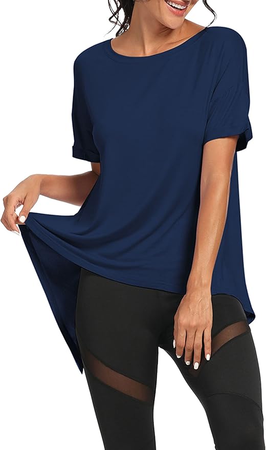 Bestisun Workout Tank Tops Open Back Yoga Exercise Shirts Tie Back Athletic Clothes for Women