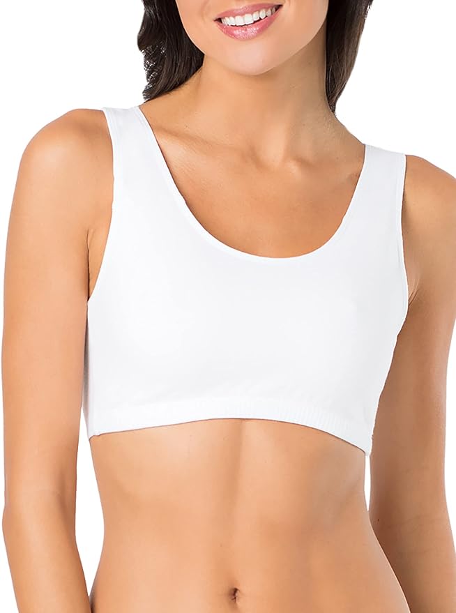 Fruit of the Loom Women's Cotton Tank Bra for Women - Ultimate Comfort & Breathable Fit