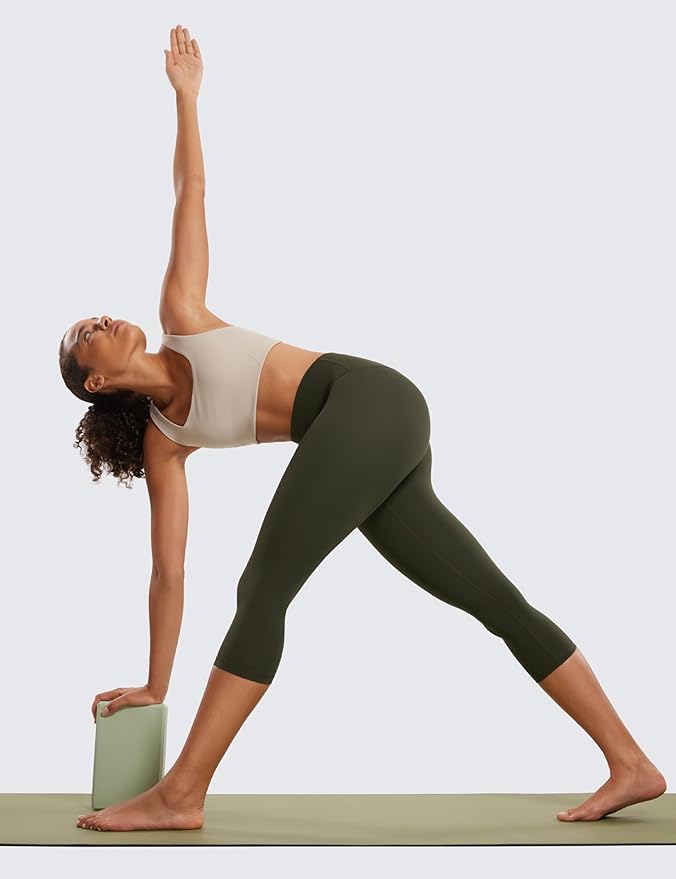 CRZ YOGA Butterluxe Yoga Capris Leggings 19'' - High Waisted Workout Buttery Soft Athletic Lounge Womens Crop Pants