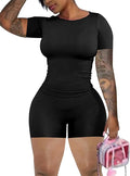 chicyes Lounge 2 Piece Sets For Women Summer Gym Two Piece Outfits Workout Plus Size Set Matching Shorts Clothes
