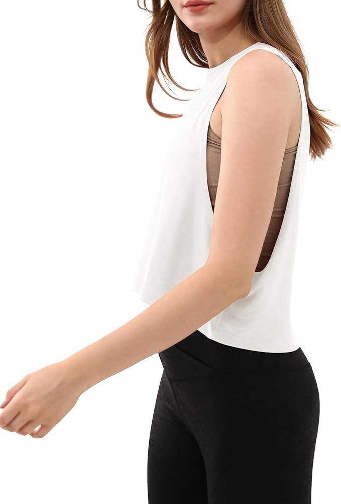 ODODOS 3-Pack Loose Tank Tops for Women Sleeveless Gym Athletic Workout Tops Yoga Shirts