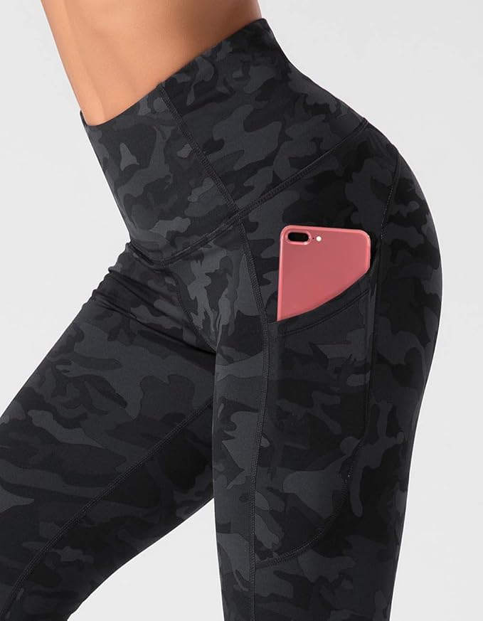 Dragon Fit High Waist Yoga Leggings with 3 Pockets,Tummy Control Workout Running 4 Way Stretch Yoga Pants