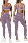 Nirovien Womens 2 Piece Workout Sets Athletic Yoga Sets Pilates Gym Outfits Butt Lifting Leggings and Sports Bra