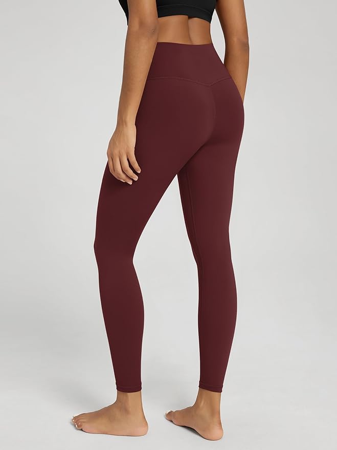 ODODOS Women's Cross Waist Yoga Leggings with Inner Pocket, 23"/25"/28" Gathered Crossover Workout Yoga Pants