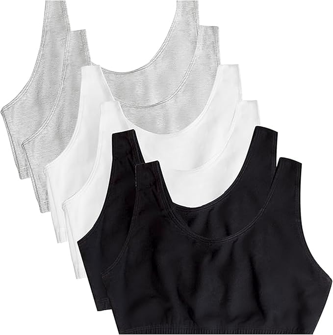 Fruit of the Loom Women's Built Up Tank Style Sports Bra Value Pack