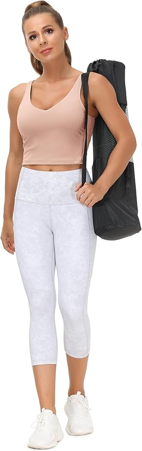 THE GYM PEOPLE Womens' Sports Bra Longline Wirefree Padded with Medium Support
