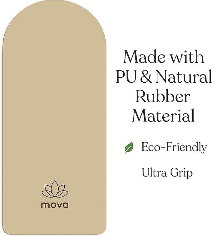 Yoga Mat – Extra Long Non-Slip PU & Natural Rubber, 4.5mm Thick, Eco-Friendly Yoga Mat for Hot Yoga, Pilates & Home Workout
