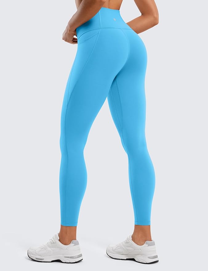 CRZ YOGA Butterluxe Workout Leggings Pockets 25'' - High Waisted Gym Womens Yoga Pants Buttery Soft