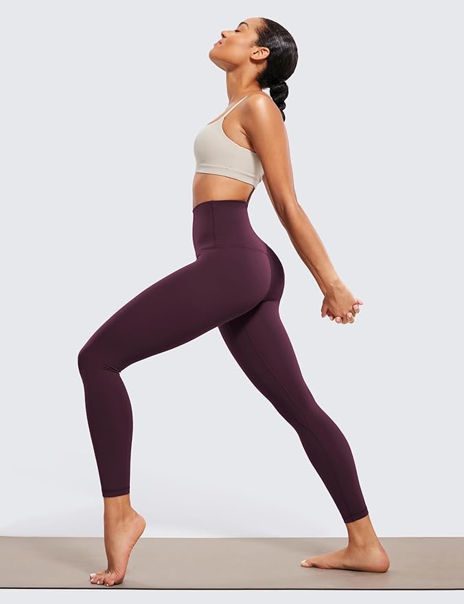 CRZ YOGA Butterluxe Super High Waist Leggings 25"- Buttery Soft Womens Yoga Pants Workout Over Belly