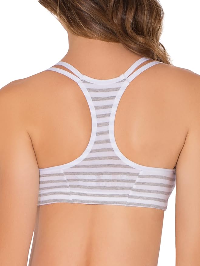 Fruit of the Loom Women's Spaghetti Strap Cotton Sports Bra - All-Day Comfort & Easy Movement