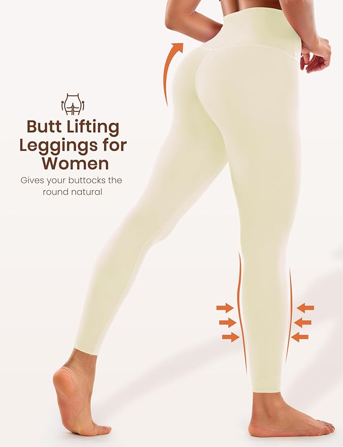 Laite Hebe Leggings for Women - High Waisted Full Length Buttery Soft Yoga Pants for Workout Athletic Daily