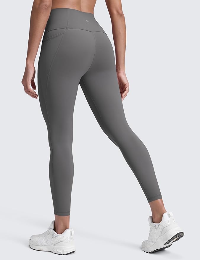 CRZ YOGA Butterluxe Workout Leggings Pockets 25'' - High Waisted Gym Womens Yoga Pants Buttery Soft