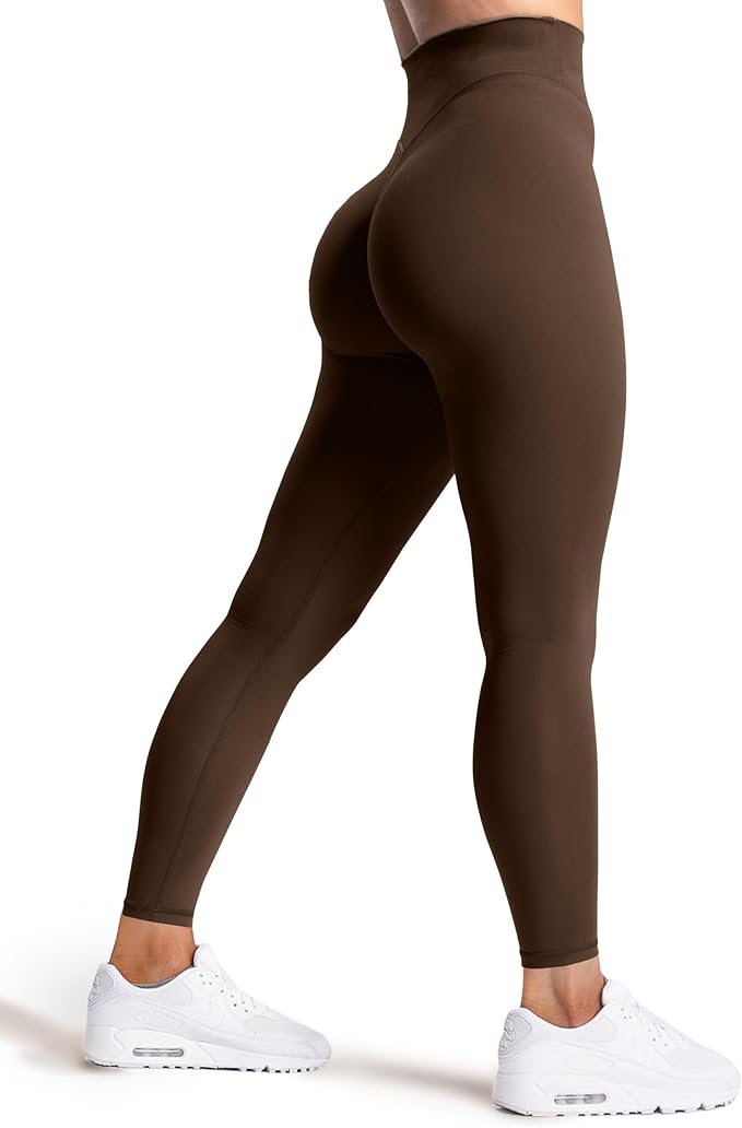 Olmlmt No Front Seam Workout Leggings for Women Tummy Control Butt Lifting Leggings Buttery Soft Gym Yoga Pants