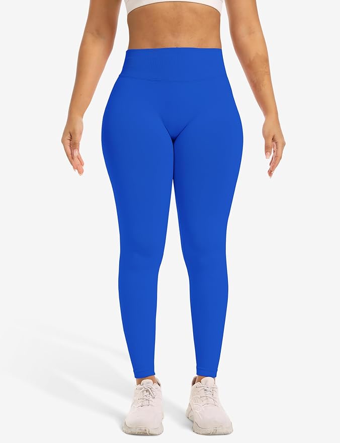 Ieumaz Scrunch Butt Lifting Leggings for Women Gym Seamless Workout Leggings Mid Low Waist Tummy Control Yoga Pants