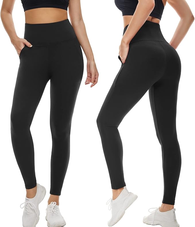 FULLSOFT Buttery Soft Leggings for Women - High Waisted Tummy Control No See Through Workout Yoga Cycling Tights Pants
