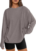 Trendy Queen Womens Spring Tops Oversized Long Sleeve T Shirts 2026 Basic Tee Fall Casual Workout Y2K Clothes