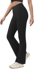 Yoga Pants for Women High Waisted Flare Leggings Bell Bottom Leggings Front Seamless Flared Workout Pants Tummy Control