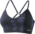 AUROLA Serpent Seamless Sports Bras for Women,Backless Padded Strappy Workout Gym Yoga Crop Tops