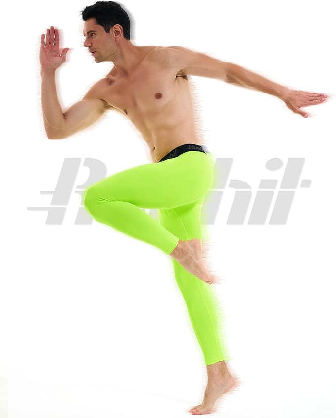 Runhit Men’s Compression Pants Running Tights Workout Leggings Athletic Base Layer Pants for Sports Yoga Basketball