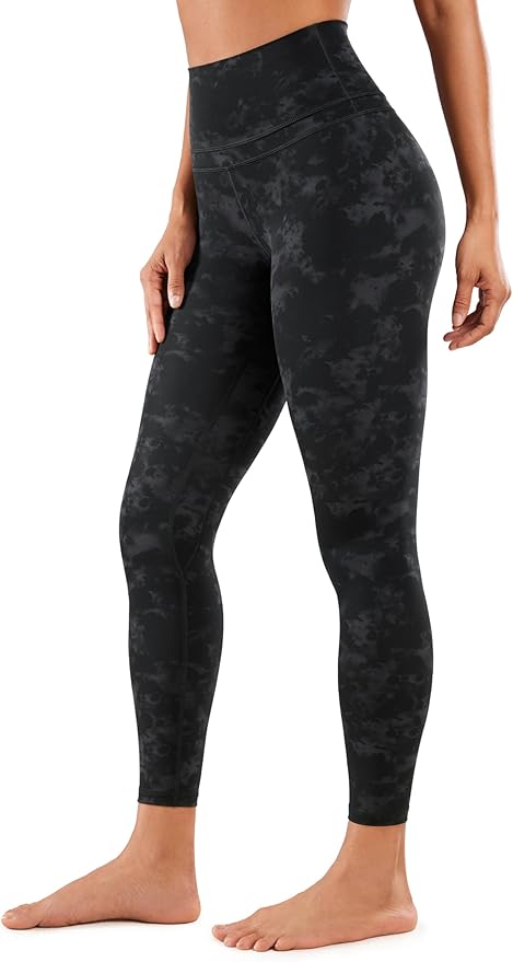 CRZ YOGA Naked Feeling Workout Leggings 25'' - High Waist Yoga Training Tight Womens Pants