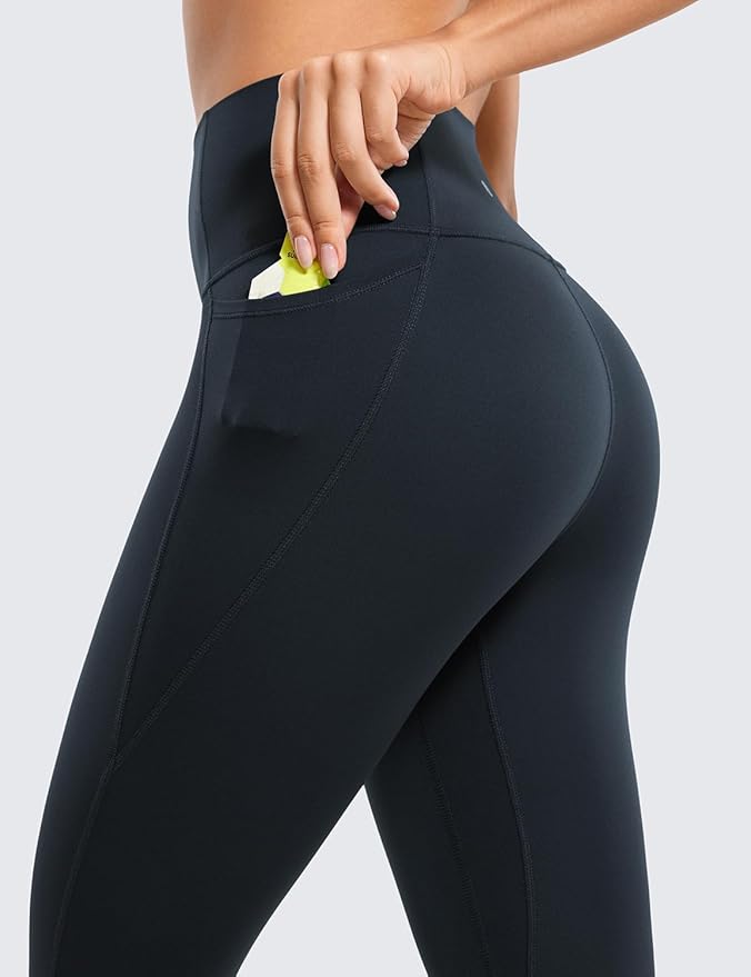 CRZ YOGA Butterluxe Workout Leggings Pockets 25'' - High Waisted Gym Womens Yoga Pants Buttery Soft