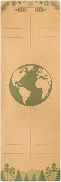 Cork Yoga Mat with Natural Rubber Base, Extra Size, Thickness and Support, Excellent Cushion & Grip, Non-Slip, Non-Toxic, Sweat-Resistant, Sustainable, Eco-friendly Exercise Mat