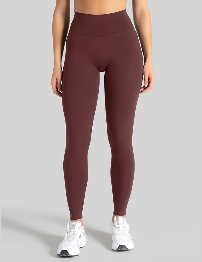 Unthewe Naked-Feel No Front Seam Leggings for Women - High Waisted Buttery Soft Workout Yoga Pants 25"