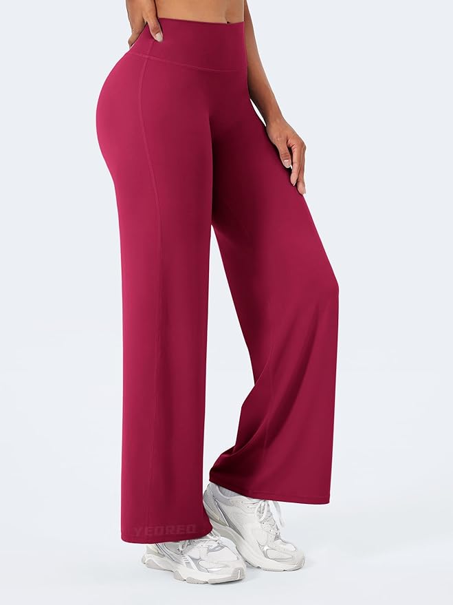 YEOREO Workout Leggings Womens No Front Seam Straight Leggings 29"/ 31.5"/ 33"/ 35" High Waist Buttery Eddiy Gym Yoga Pants