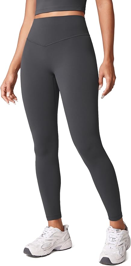 UNISSU Hugcurve No Front Seam High Waisted Workout Leggings for Women Buttery Soft Yoga Pants Gym Athletic Tights - 25''