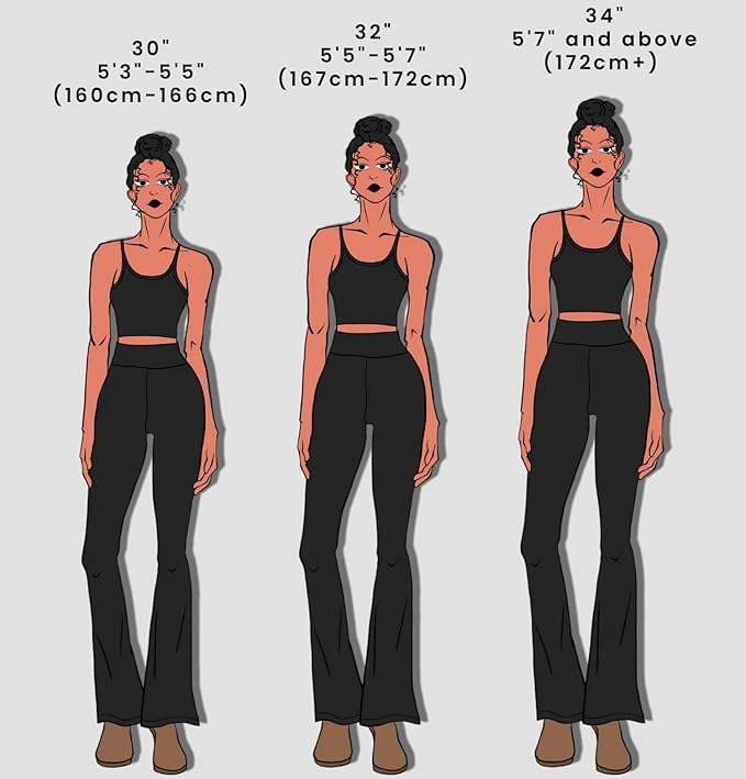Sunzel Flare Leggings, Crossover Yoga Pants with Tummy Control, High-Waisted and Wide Leg